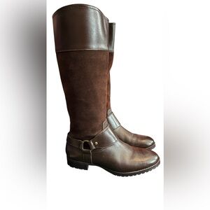 NIB Lauren Ralph Lauren Sulita Dark Brown Boots SZ 7.5